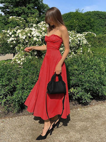 Robe d'été midi fleur