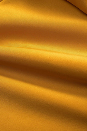 Robe midi sophistiquée jaune miel