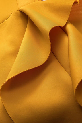 Robe ajustée midi à volants étoile