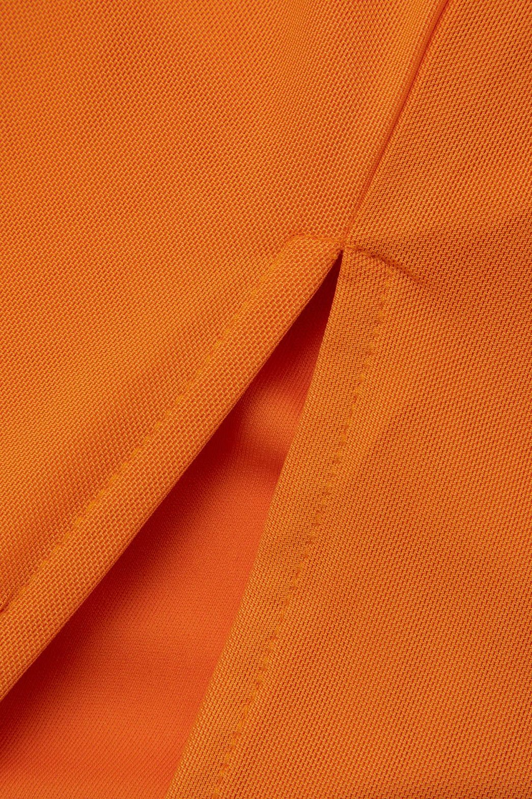 Robe midi orange vue ensemble vague