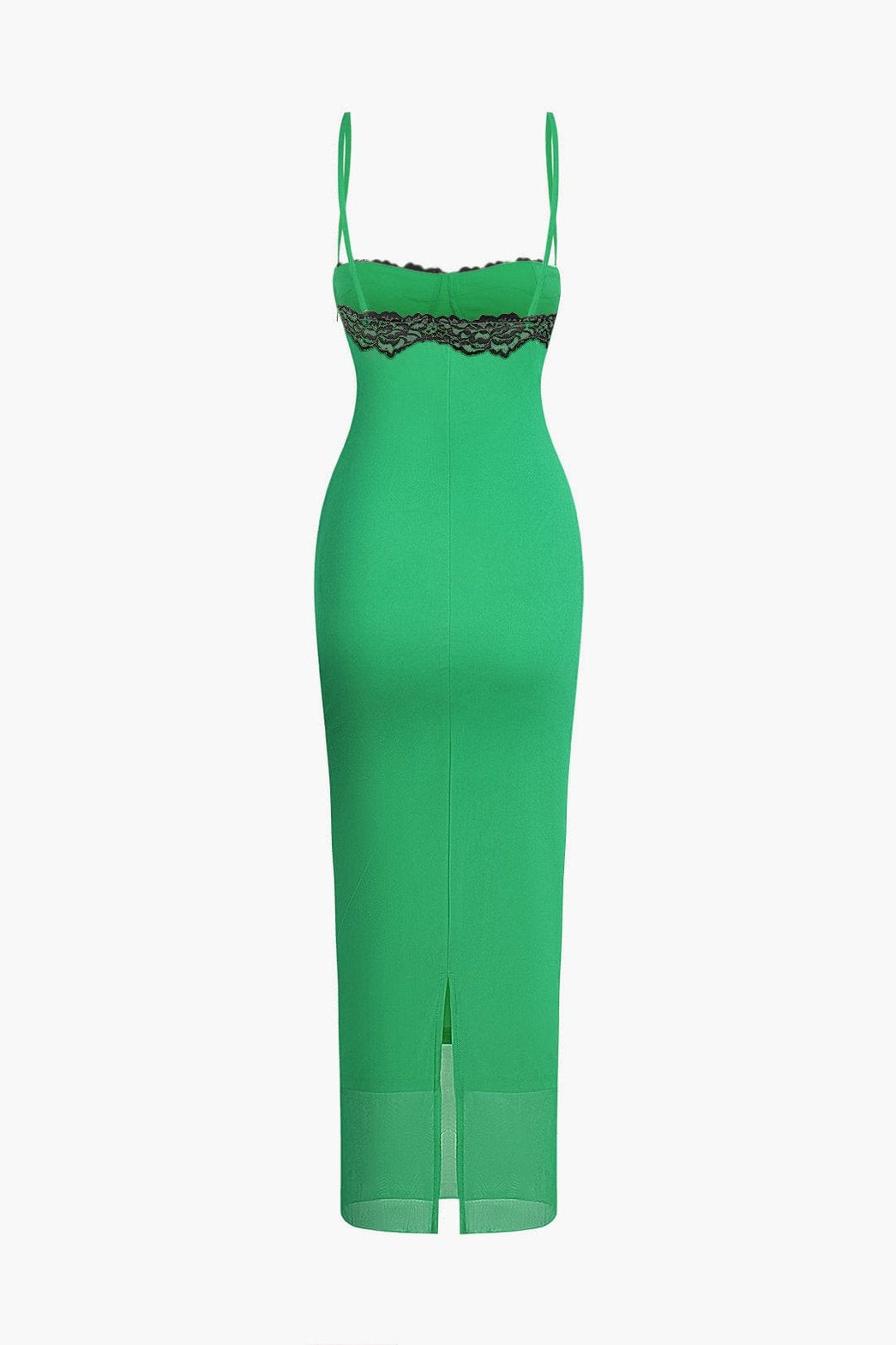 Robe midi orange coupe ajustée perle