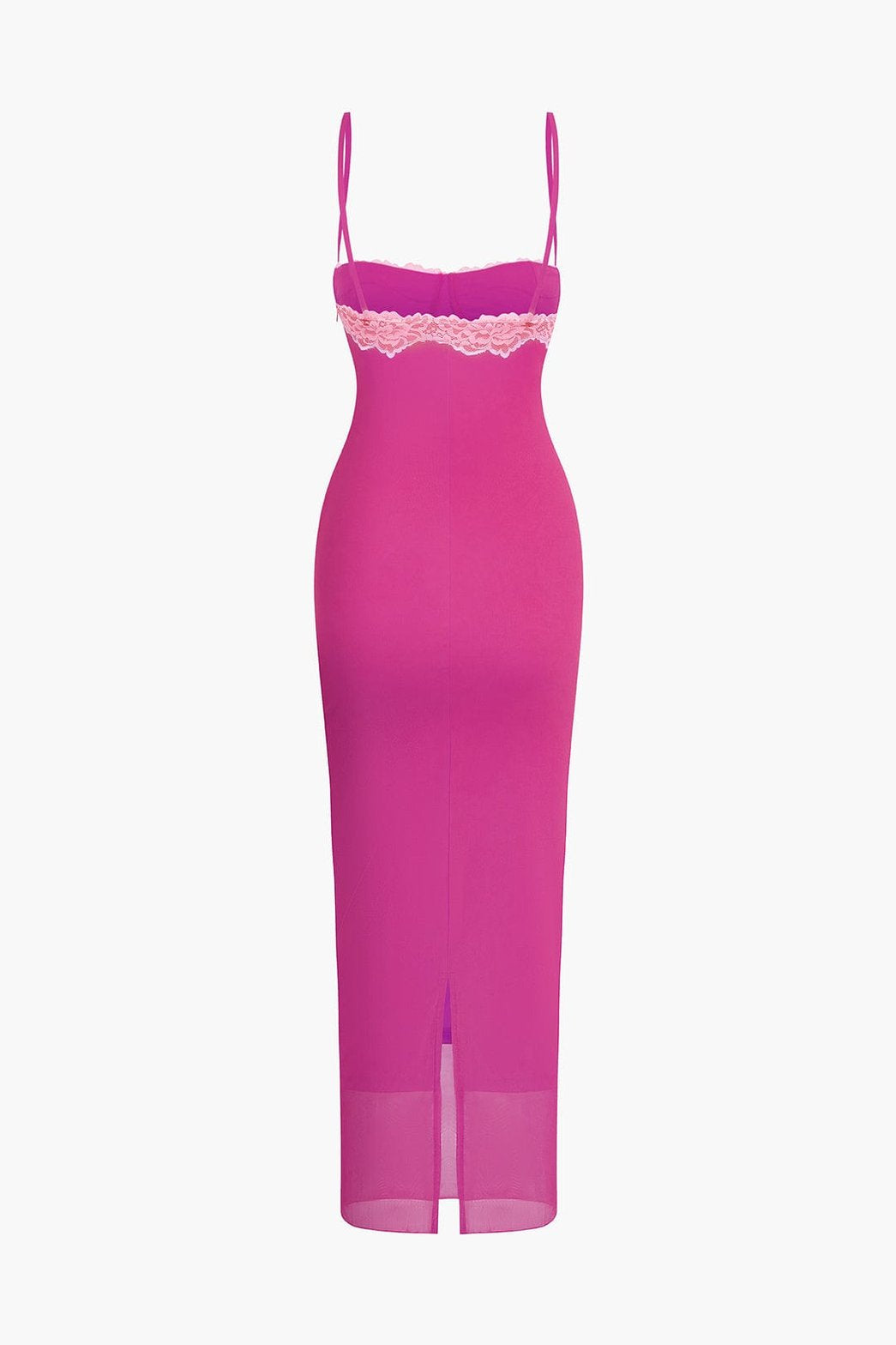 Robe midi orange silhouette complète arc