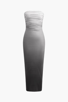 Robe bustier ajustée dégradée nuage