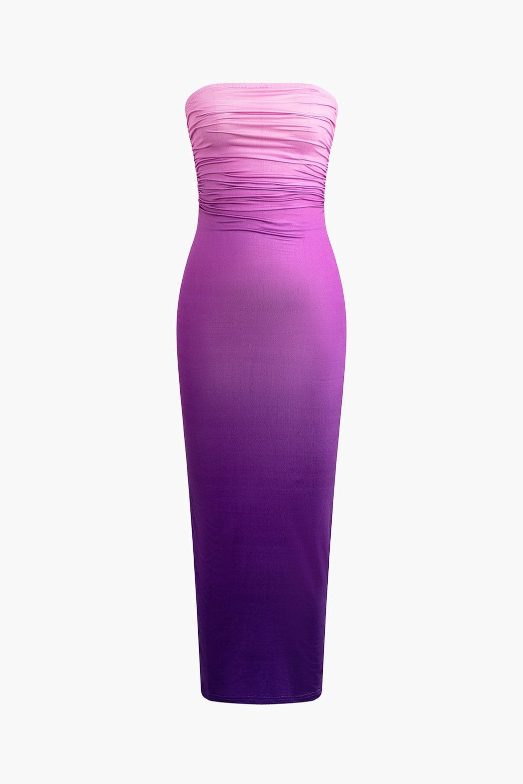 Robe midi dégradée rose à violet soleil