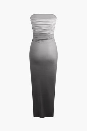 Robe midi moulante vue dos océan