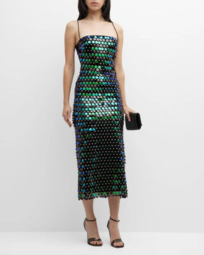 Robe midi festive vue ensemble opale