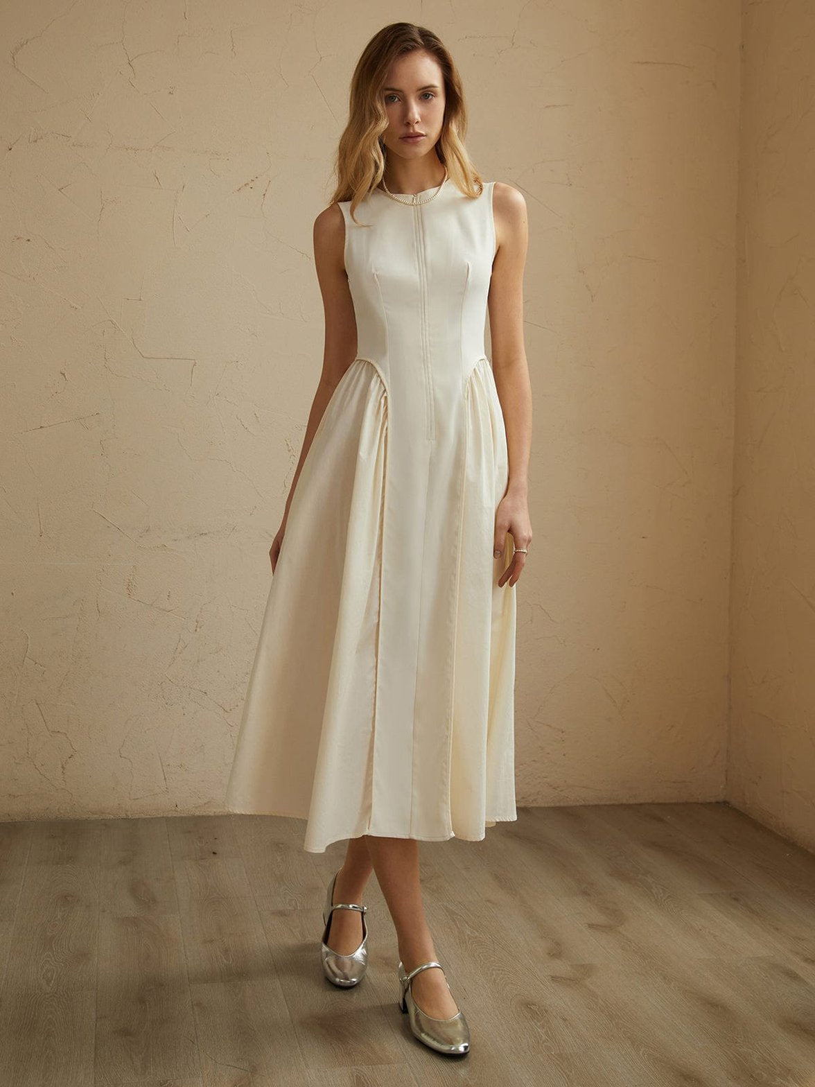 Robe midi avec poches vue de côté danse