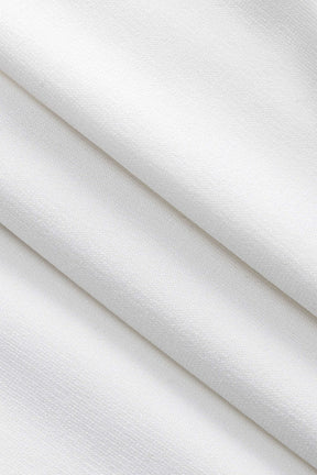 Robe mini fleurie 3D vue trois-quarts lune