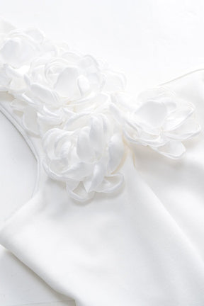 Robe mini fleurie 3D vue de côté étoile