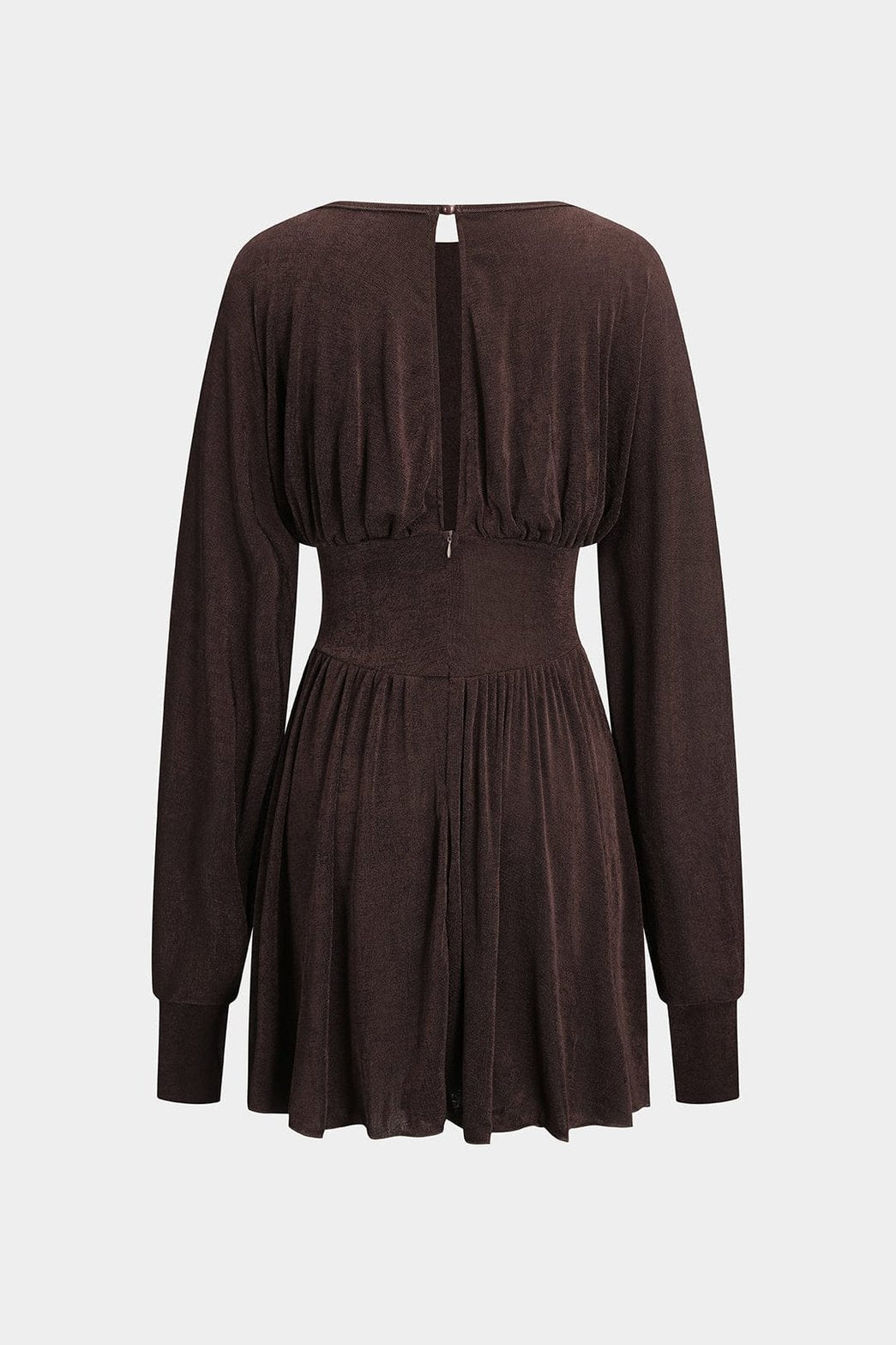 Robe mini zippée confortable vue de dos nuage
