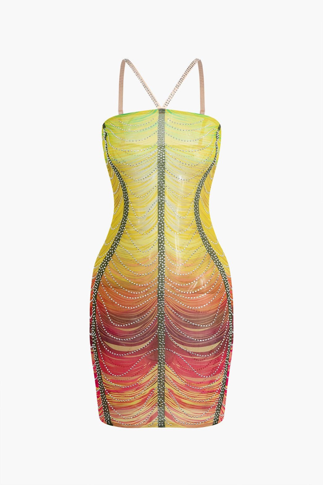 Robe moulante vue de dos nuage