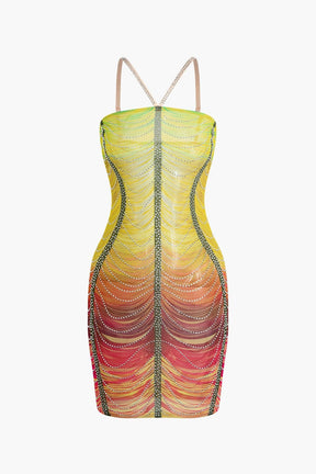 Robe moulante vue de dos nuage