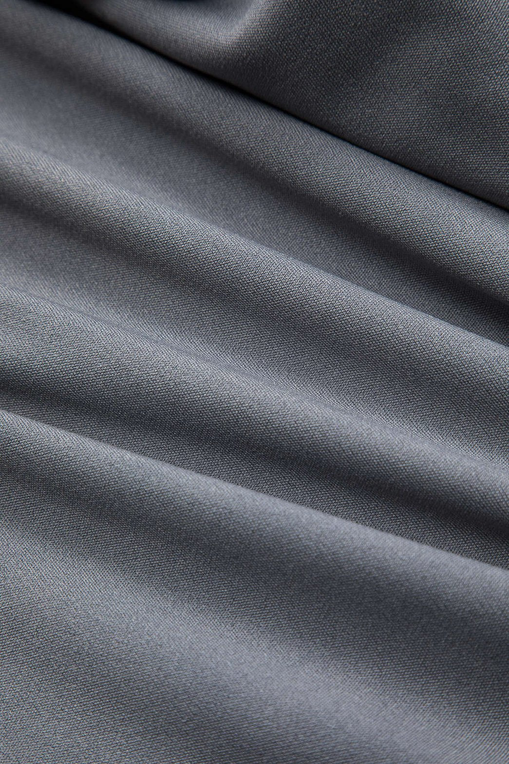 Robe asymétrique grise détail drapé - soleil
