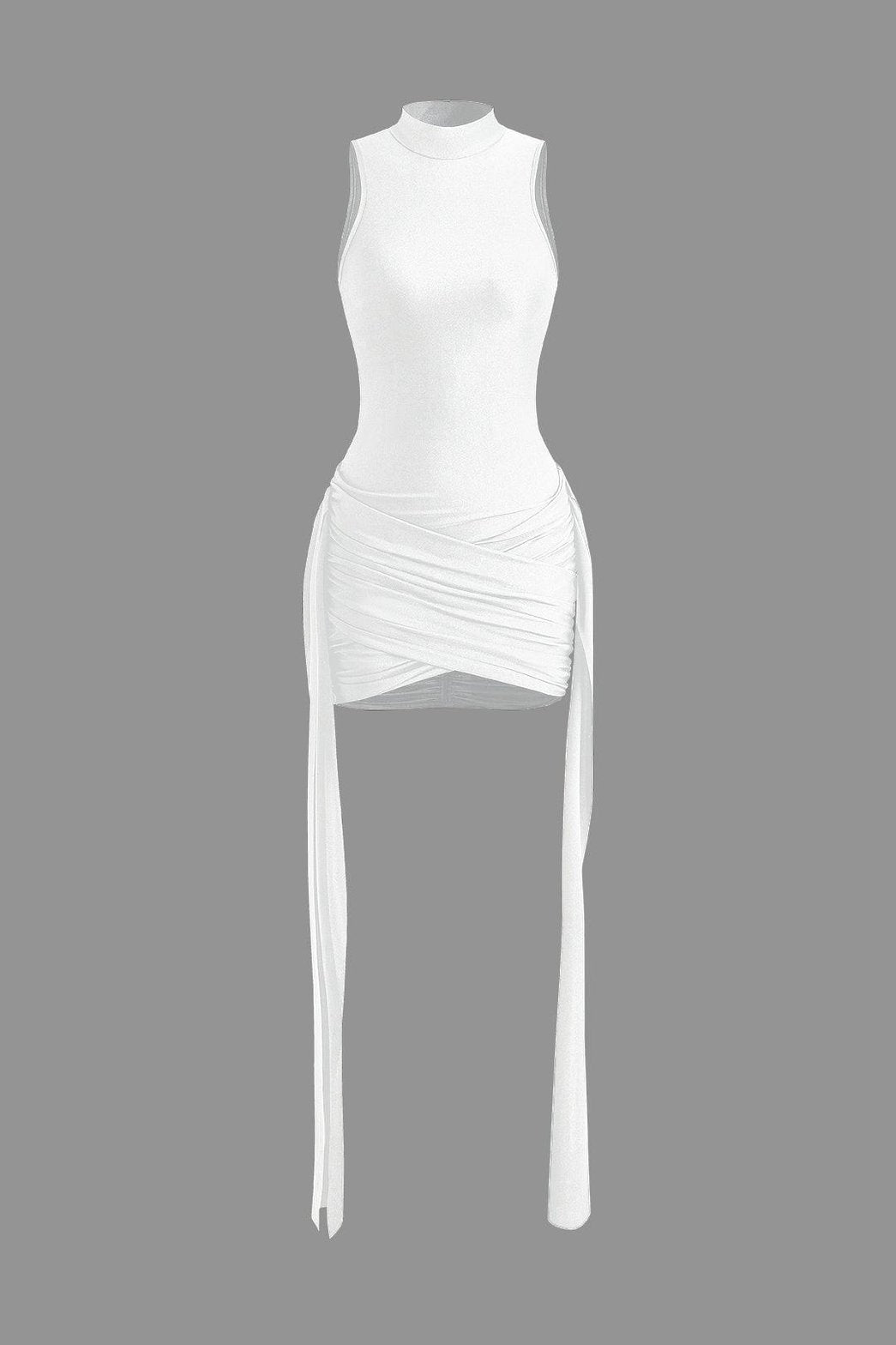 Robe moulante col montant tendance