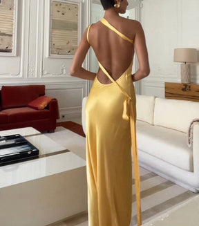 Robe élégante soirée saphir
