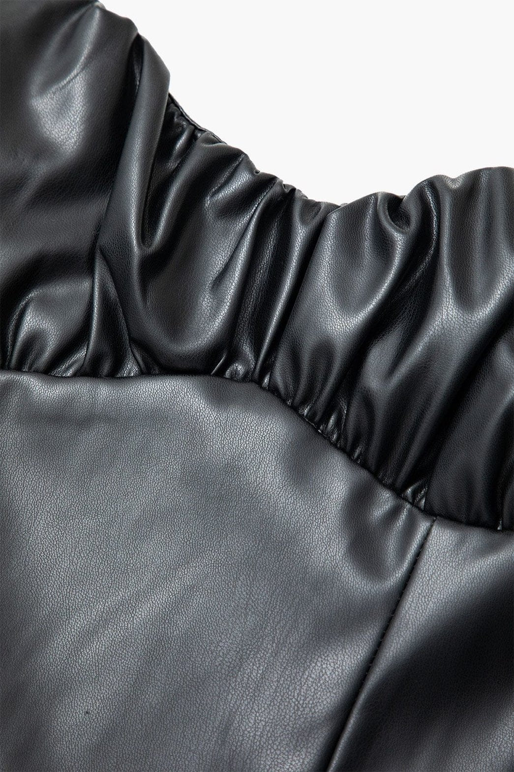 Robe moulante effet cuir noire détail nuage