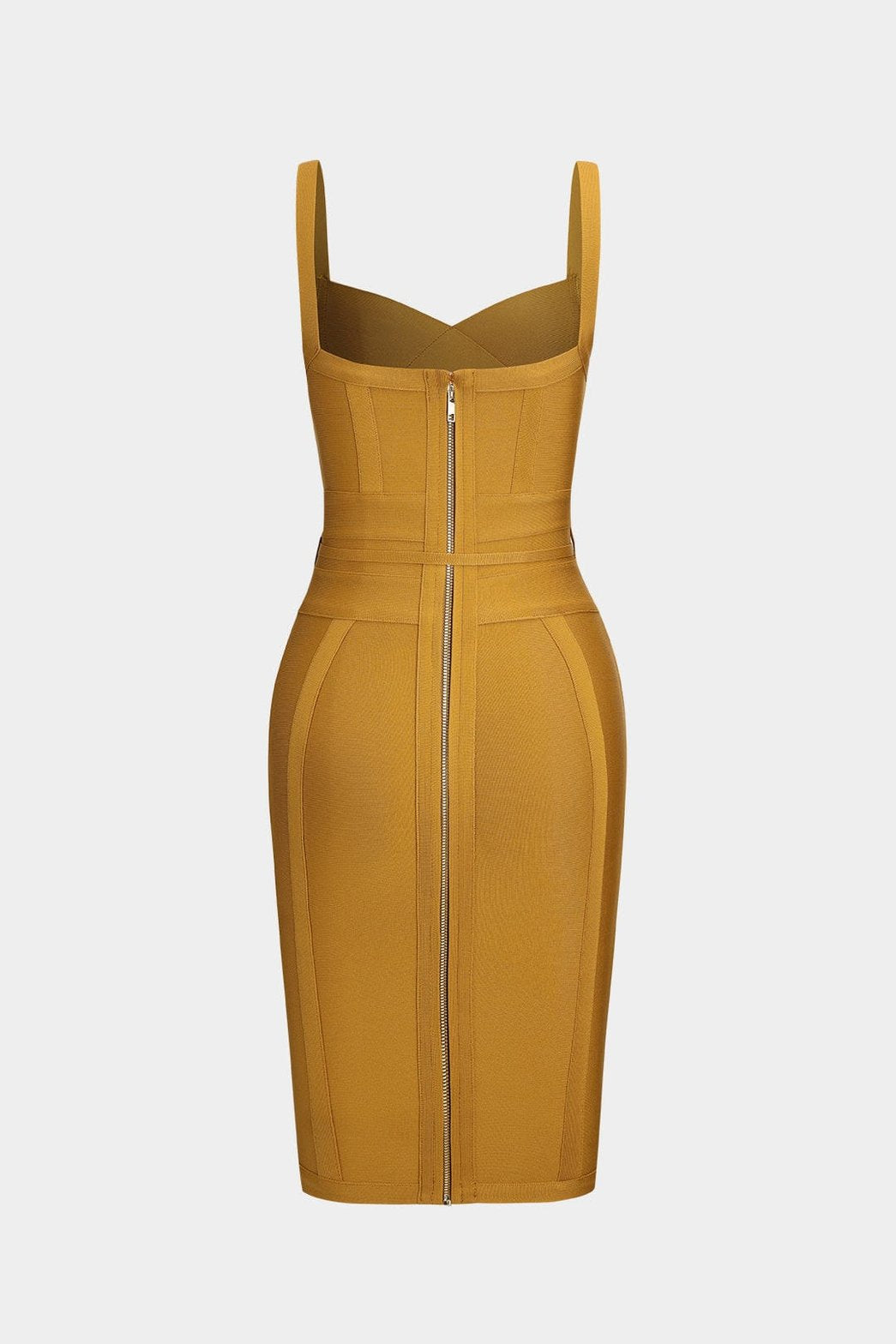 Robe moulante jersey nœud vue arrière harmonie