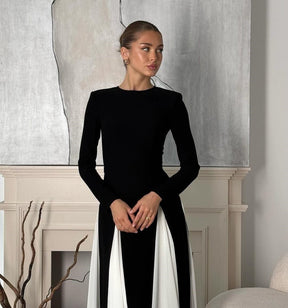 Robe ajustée sophistiquée vue de face grâce