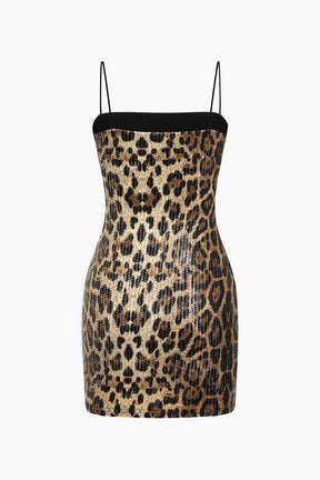 Robe courte pailletée glamour velours