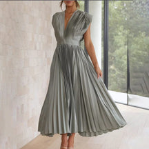 Robe Plissée Élégante Multi-Occasions