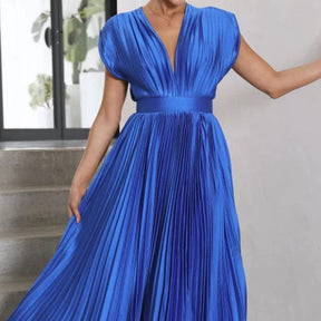 Robe Plissée Élégante Multi-Occasions