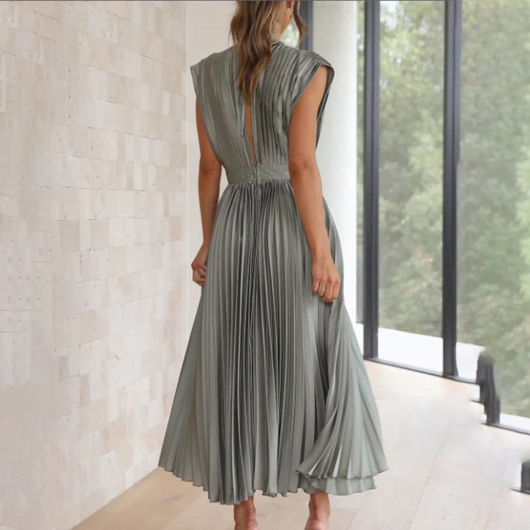 Robe Plissée Élégante Multi-Occasions