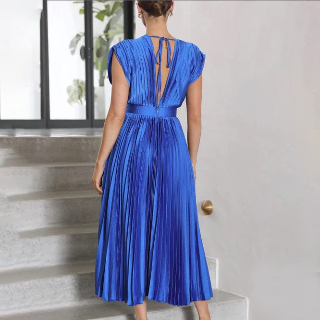 Robe Plissée Élégante Multi-Occasions