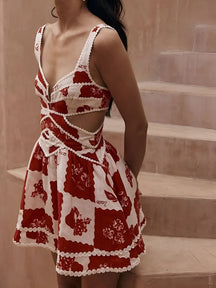 Robe Nena rouge étoile