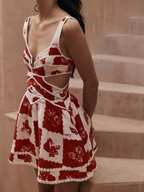 Robe Nena rouge étoile