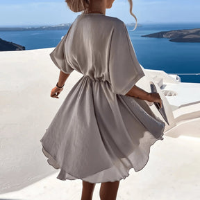 Robe Sophie verte classique rubis