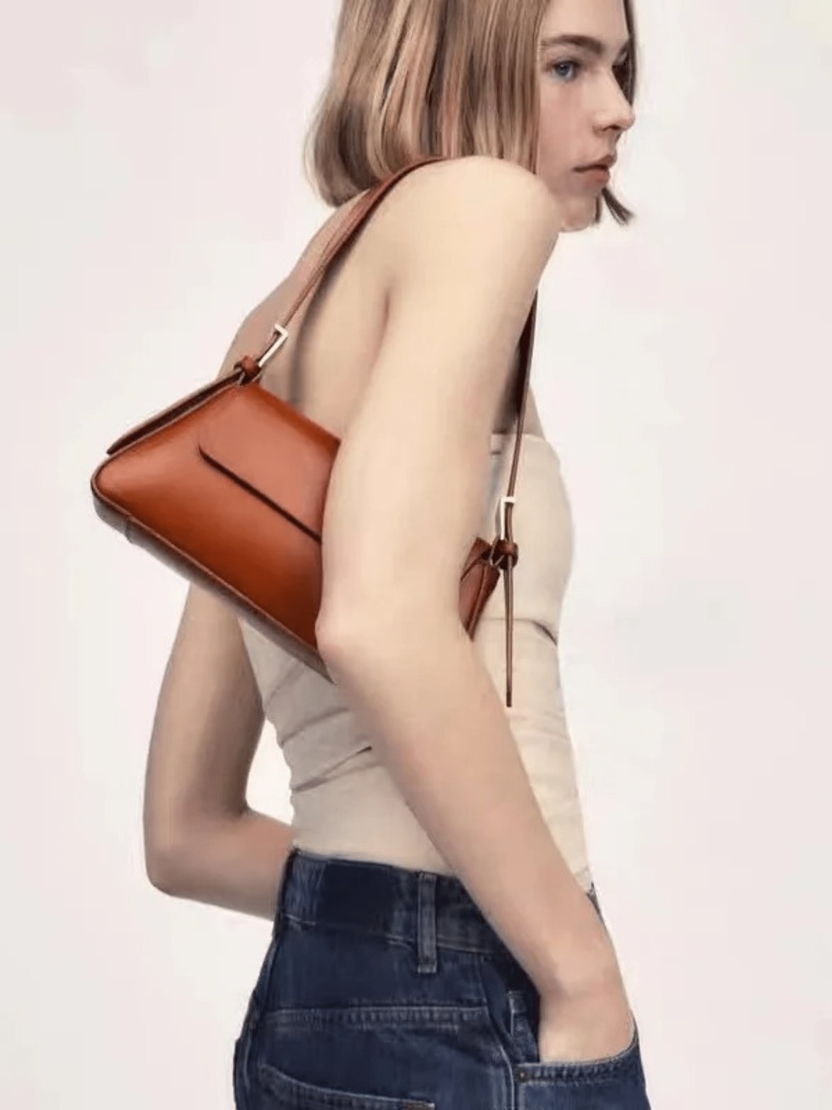Détail de la fermeture du sac élégance