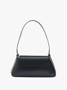 Sac bandoulière élégant en cuir noir douceur