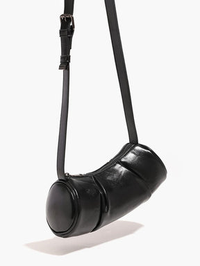 Sac cylindrique noir avec bandoulière réglable étoile