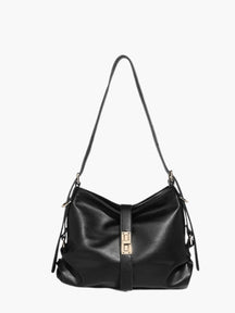 Vue arrière sac cuir noir lune