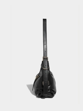 Sac porté épaule cuir noir nuage