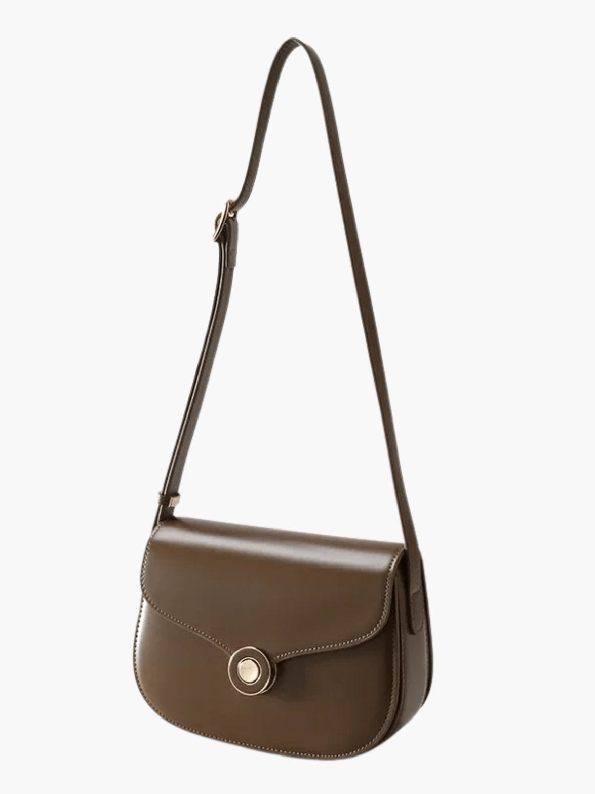 Sac bandoulière détail couture rubis