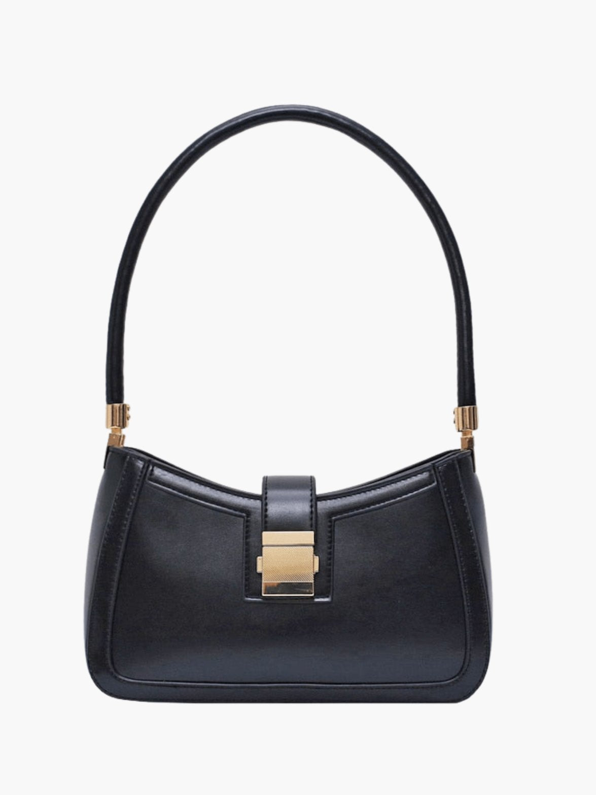 Sac à bandoulière noir élégant papillon