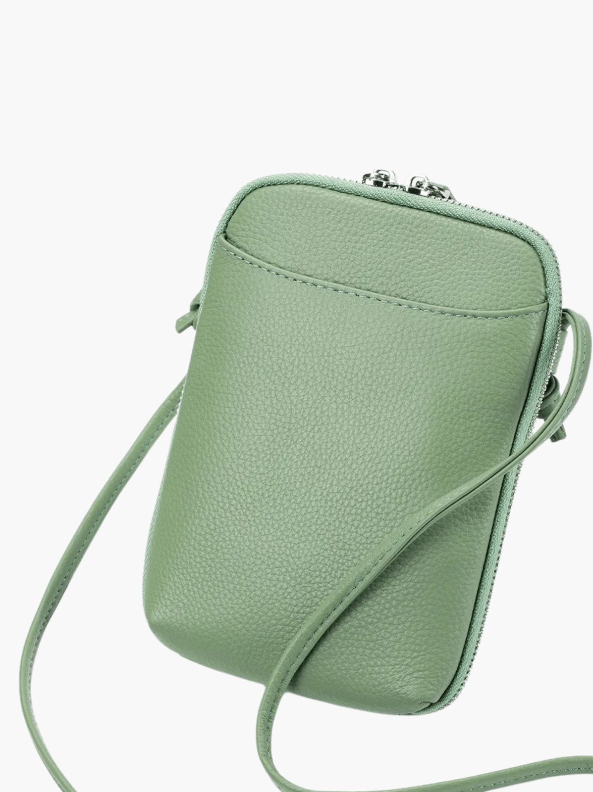 Sac porté bandoulière cuir noir cristal