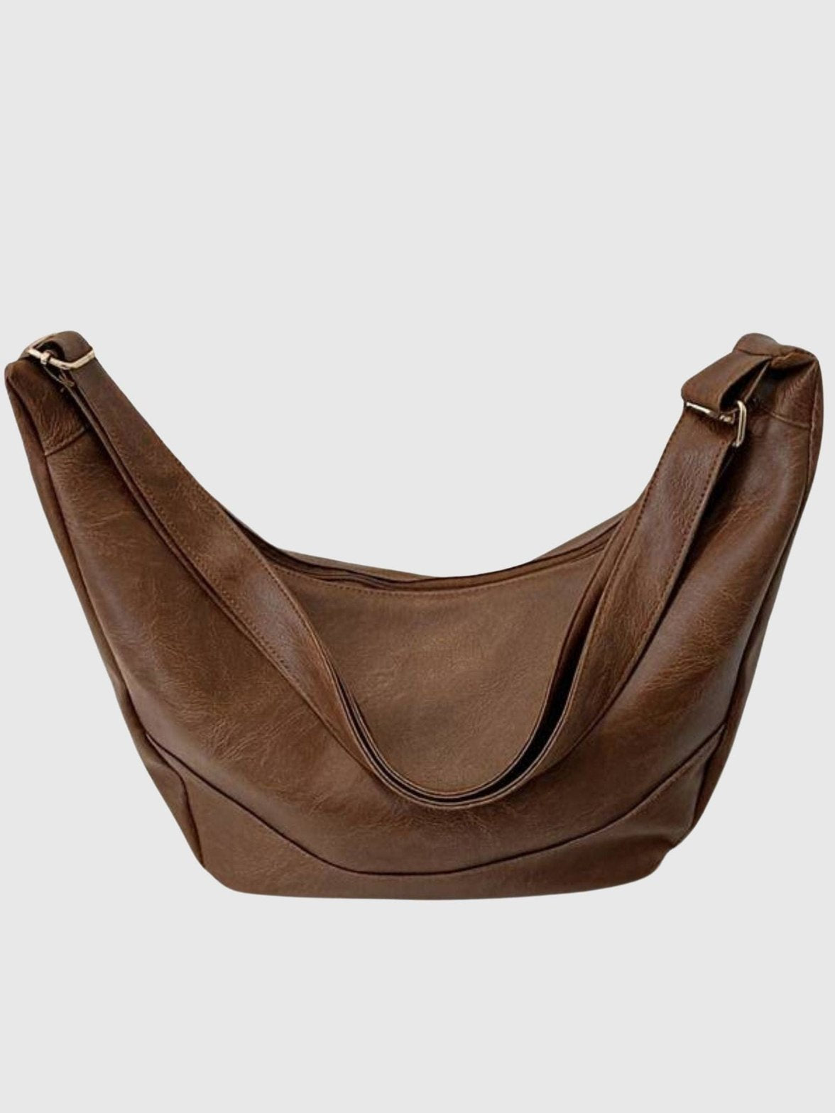 Vue de côté du sac bandoulière noir étoile