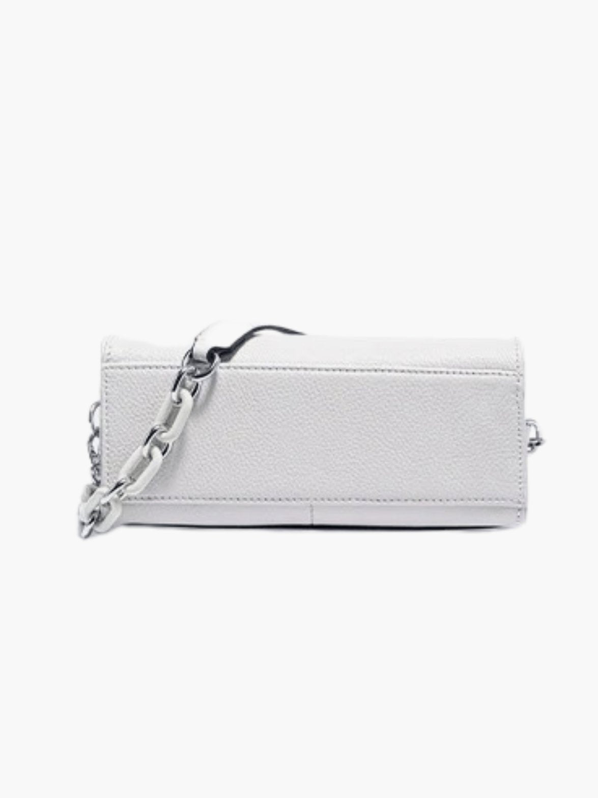 Sac bandoulière blanc vue arrière satin