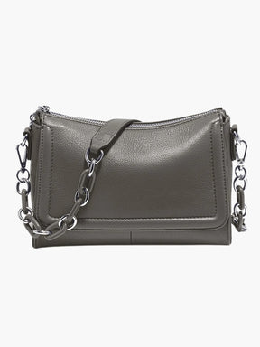 Sac bandoulière blanc vue poche lin
