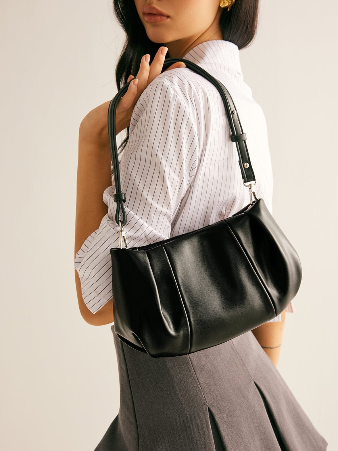 Sac bandoulière plissé détail - Douceur