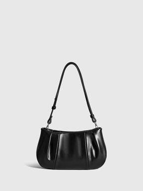 Sac bandoulière plissé noir élégant - Zen