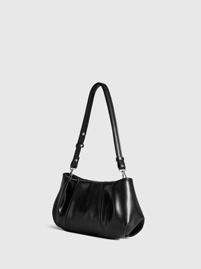 Sac bandoulière plissé porté - Élégance