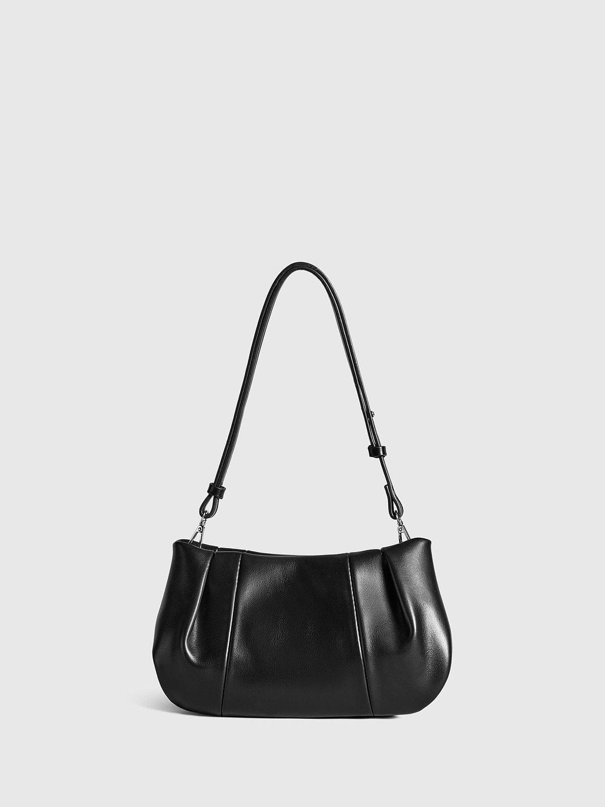 Sac bandoulière plissé vue d'ensemble - Pureté