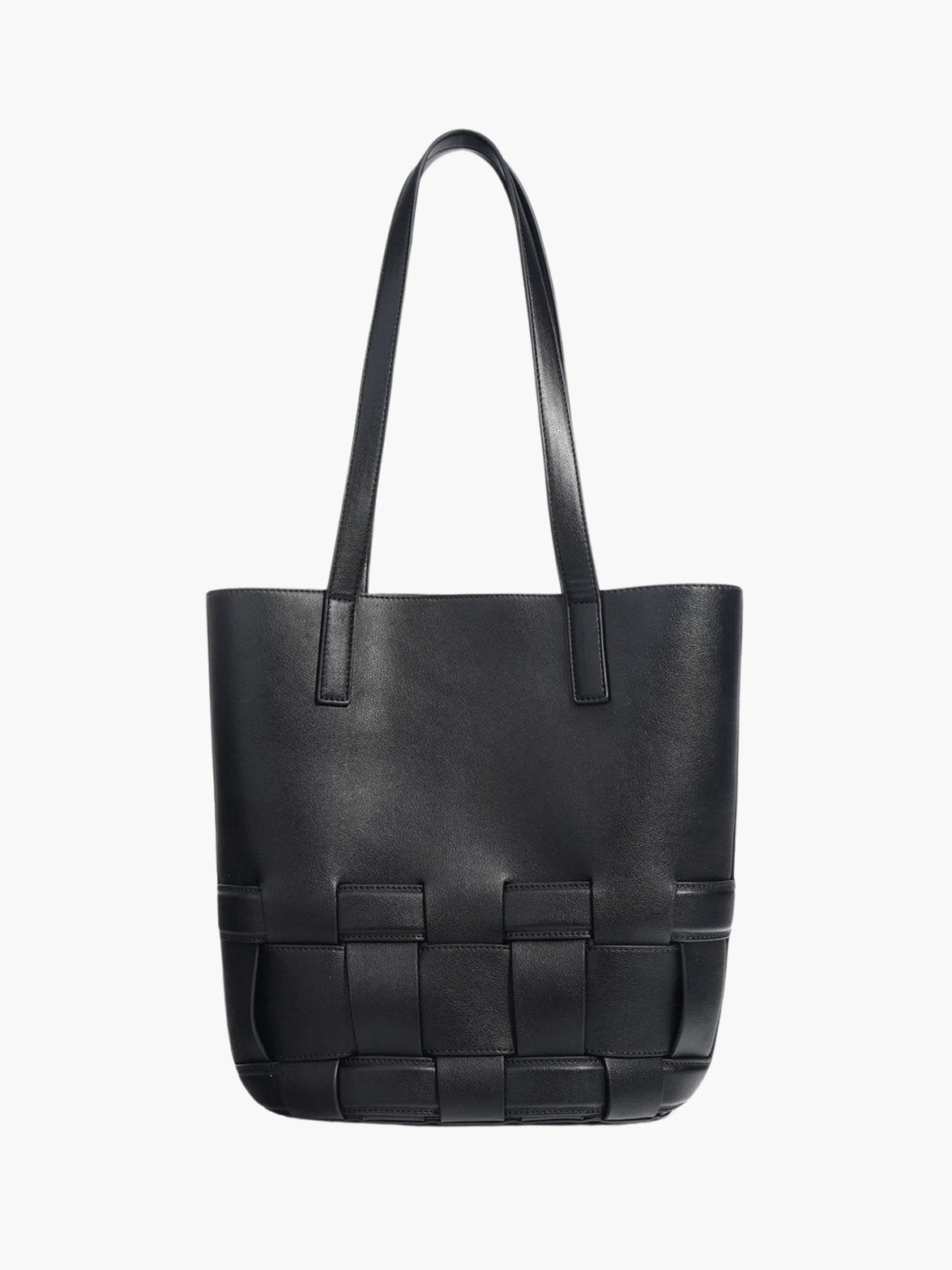 Sac en cuir beige vue d'ensemble arc