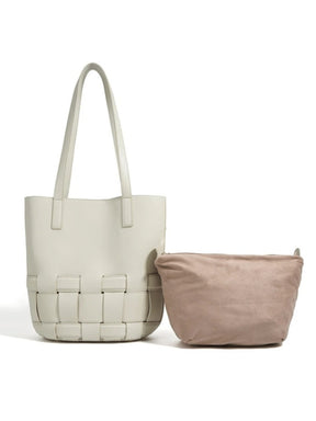 Sac en cuir beige vue portée lune