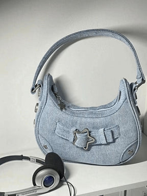 Sac bandoulière rétro végan blanc vue arrière pluie