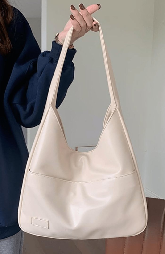 Vue d'ensemble sac rétro marron charme