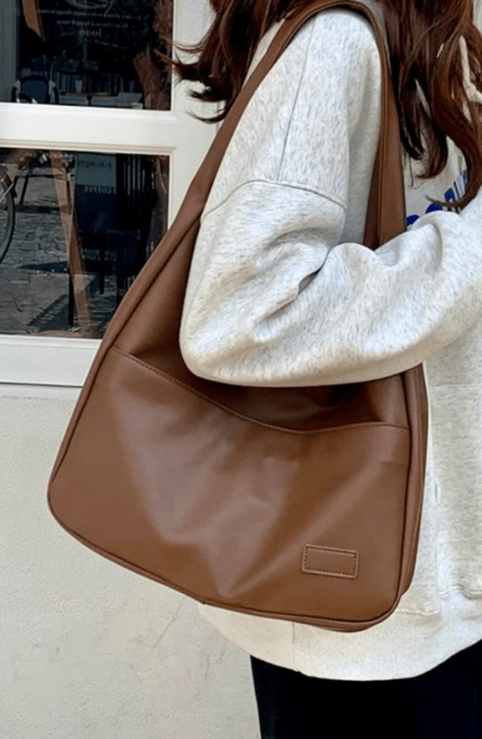 Sac bandoulière vintage marron élégant harmonie